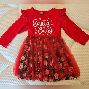 Red Santa Baby Dress